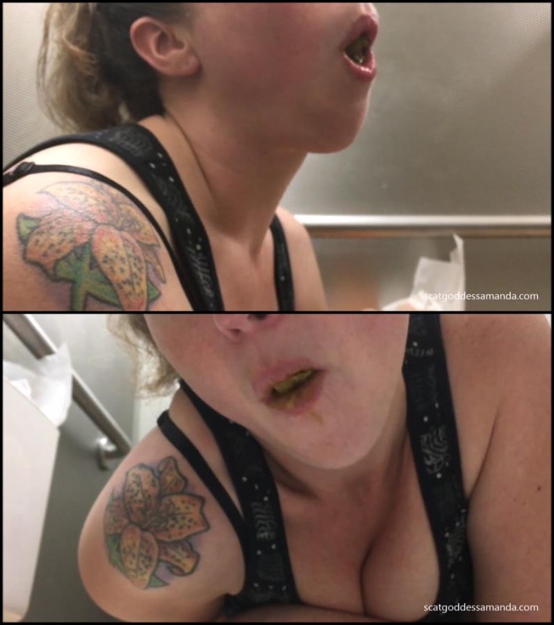 Woman amateur shitting in public toilet and suck turd Special #234 2018 (1920x1080 FullHD)